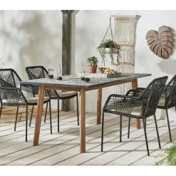 Enfant Fabrique de Styles Chaises, Fauteuils|Jardin*Chaise de jardin empilable en résine tressée - Seville