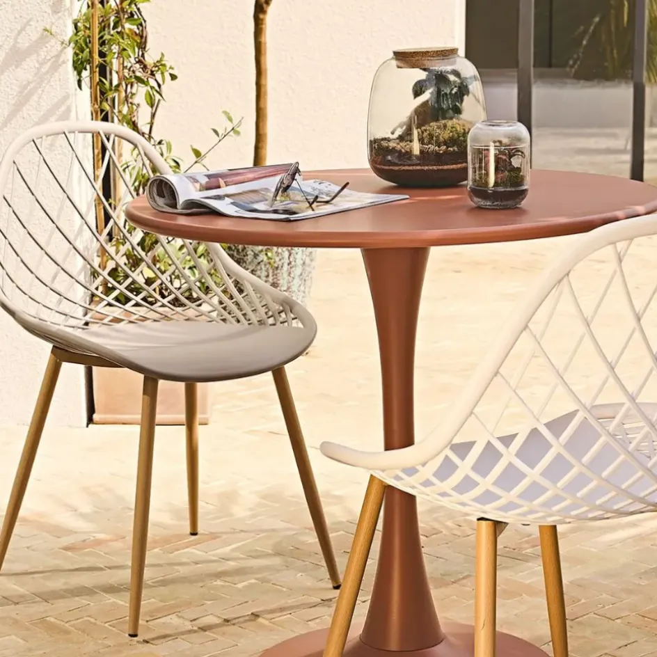 Enfant Fabrique de Styles Chaises, Fauteuils|Jardin*Chaise de jardin en plastique gris - Malaga