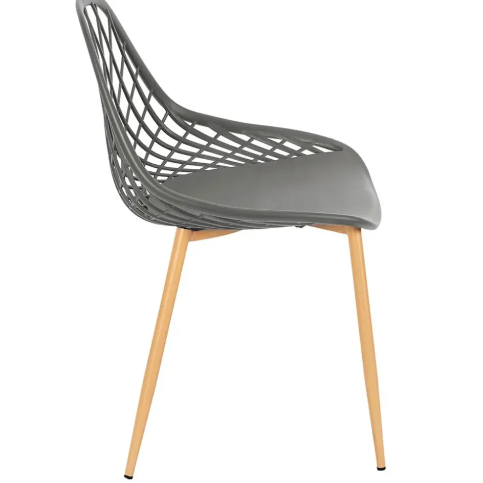 Enfant Fabrique de Styles Chaises, Fauteuils|Jardin*Chaise de jardin en plastique grise - Malaga