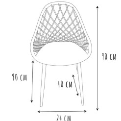 Enfant Fabrique de Styles Chaises, Fauteuils|Jardin*Chaise de jardin en plastique terracotta - Malaga