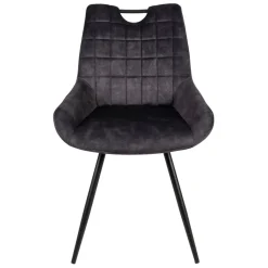 Fabrique de Styles Chaises*Chaise de salle à manger en velours - dana