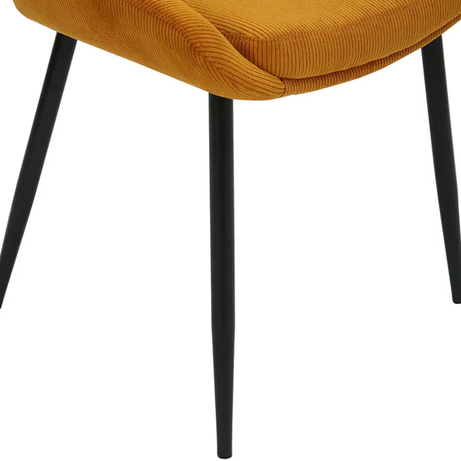 Fabrique de Styles Chaises*Chaise de salle à manger en velours côtelé - Ben