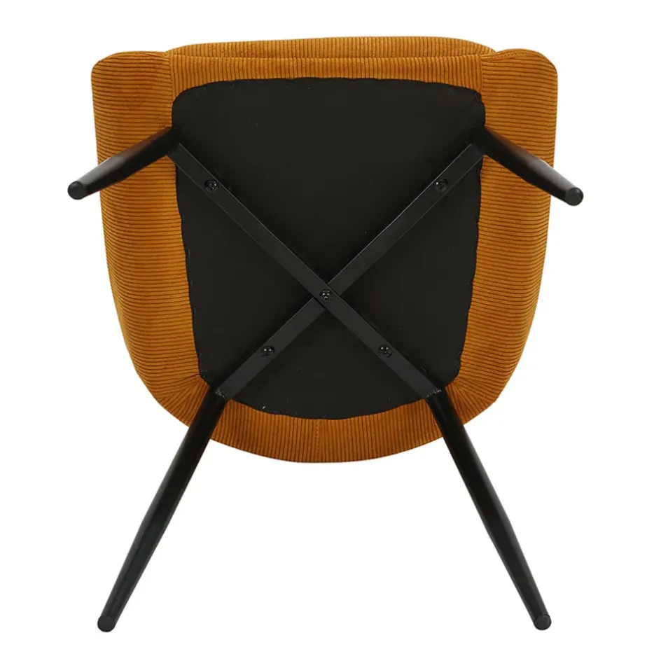 Fabrique de Styles Chaises*Chaise de salle à manger en velours côtelé - Ben