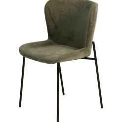 Fabrique de Styles Chaises*Chaise de salle à manger en velours côtelé foncé - Holden