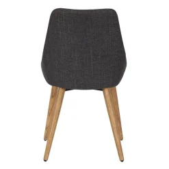 Fabrique de Styles Chaises*Chaise de salle à manger en tissu anthracite - Ben