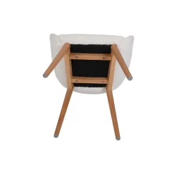 Fabrique de Styles Chaises*Chaise de salle à manger en tissu bouclette - Altea