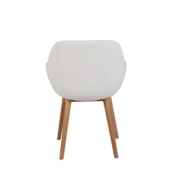 Fabrique de Styles Chaises*Chaise de salle à manger en tissu bouclette - Altea
