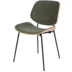 Fabrique de Styles Chaises*Chaise de salle à manger en tissu et chêne - Atlanta