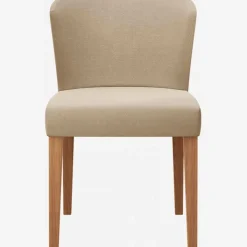 Fabrique de Styles Chaises*Chaise en tissu tapissée beige - Valentina