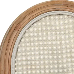 Fabrique de Styles Chaises*Chaise medaillon en bois d'hévea et cannage