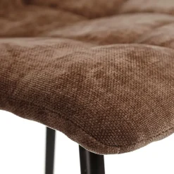 Fabrique de Styles Chaises*Chaise salle à manger en métal et tissu - Mony