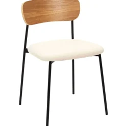 Fabrique de Styles Chaises*Chaise salle à manger en tissu bouclette - Loki