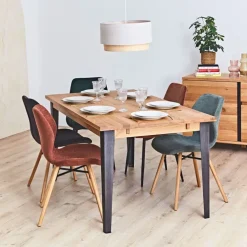 Fabrique de Styles Chaises*Chaise salle à manger en tissu soft touch bouteillle - Keri