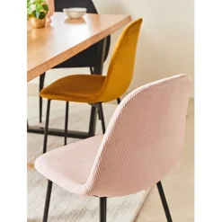 Fabrique de Styles Chaises*Chaise salle à manger en velours cotelé - Julia