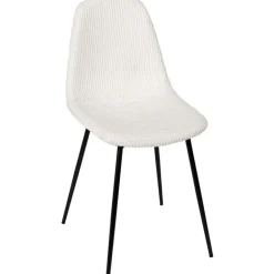 Fabrique de Styles Chaises*Chaise salle à manger en velours côtelé beige - Scarlett