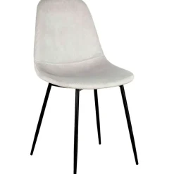Fabrique de Styles Chaises*Chaise salle à manger en velours cotelé clair - Julia