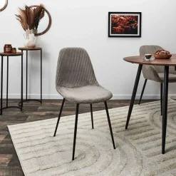 Fabrique de Styles Chaises*Chaise salle à manger en velours côtelé - Scarlett