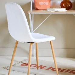 Fabrique de Styles Chaises*Chaise salle à manger tissu bouclette - Freya