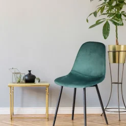 Fabrique de Styles Chaises*Chaise salle a manger en velours cotelé canard - Julia