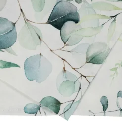 Fabrique de Styles Chemins De Table*Chemin de table en coton 160x50cm - Eucalyptus