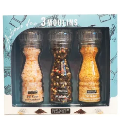 Fabrique de Styles Condiments Et Épices*Coffret 3 moulins modulables - collection hiver