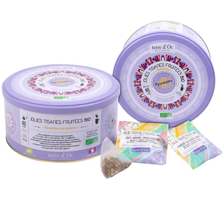 Fabrique de Styles Cafés, Thés Et Infusions*Coffret 40 mousselines mes jolies tisanes bio