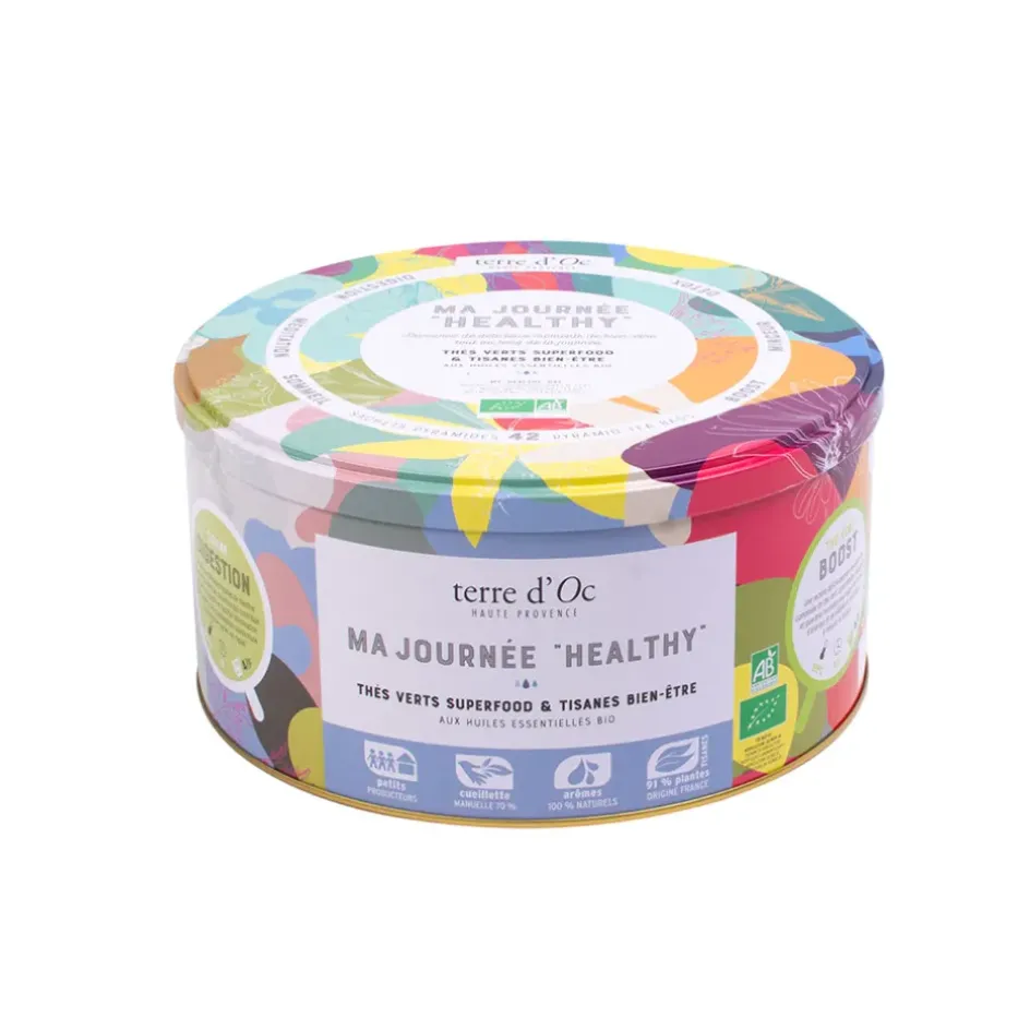 Fabrique de Styles Cafés, Thés Et Infusions*Coffret 42 mousselines "ma journée healthy"