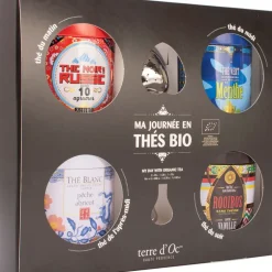 Fabrique de Styles Cafés, Thés Et Infusions*Coffret 4 thés bio avec filtre