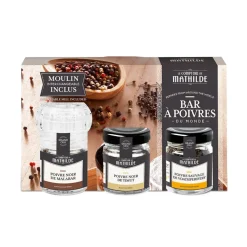 Fabrique de Styles Condiments Et Épices*Coffret bar à poivre du monde