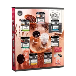 Fabrique de Styles Condiments Et Épices*Coffret bar sel et poivre du monde
