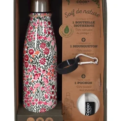 Fabrique de Styles Gourdes*Coffret bouteille isotherme fleurie