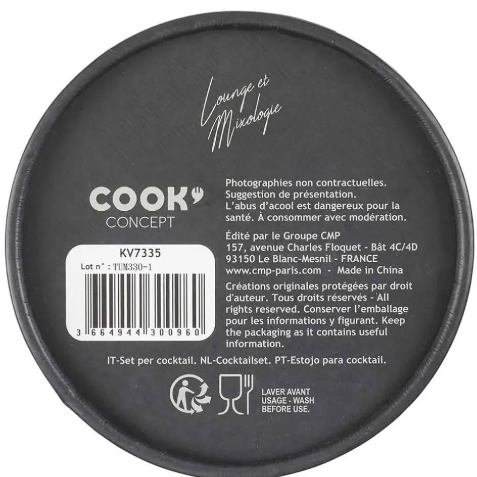 Fabrique de Styles Accessoires Vin Et Cocktails*Coffret cocktail 4 pièces