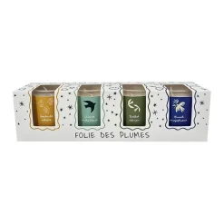 Fabrique de Styles Bougies Parfumées*Coffret de 4 bougies Folie des Plumes