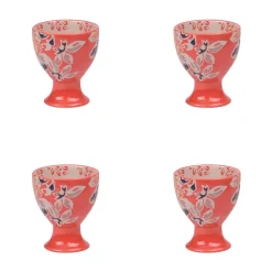 Fabrique de Styles Accessoires De Table*Coffret de 4 coquetiers en grès rouge - Ava