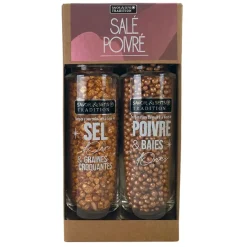 Fabrique de Styles Condiments Et Épices*Coffret de 2 moulins Sel et Poivre doré