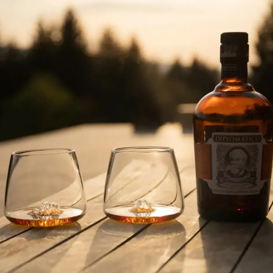 Fabrique de Styles Verres À Alcool*Coffret de 2 verres Denali et Fuji - Topographic