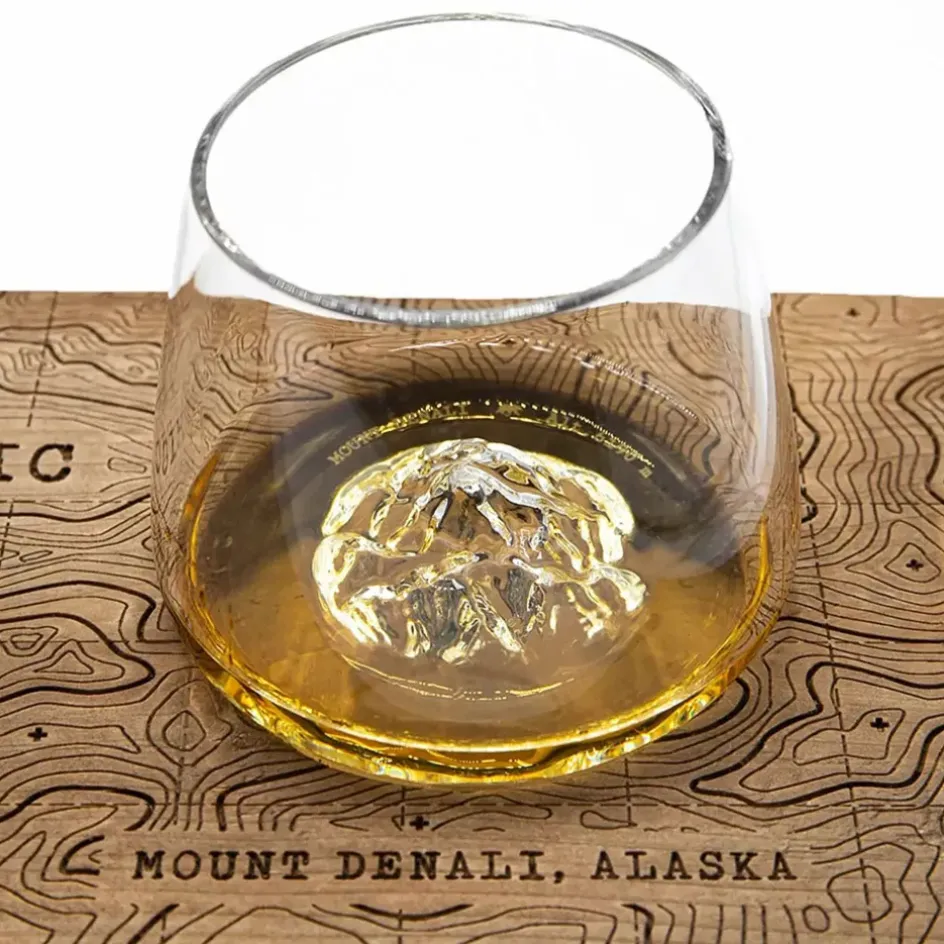 Fabrique de Styles Verres À Alcool*Coffret de 2 verres Denali et Fuji - Topographic