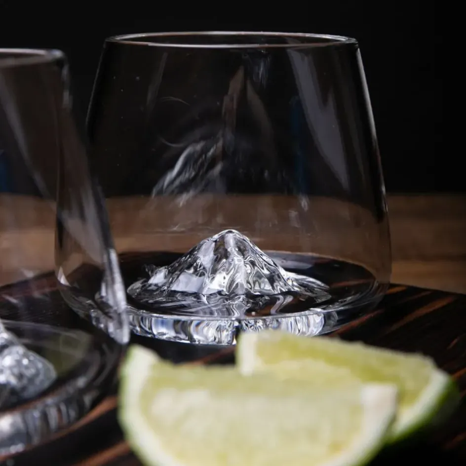 Fabrique de Styles Verres À Alcool*Coffret de 2 verres Grand Canyon et Mont Matterhorn - Topographic