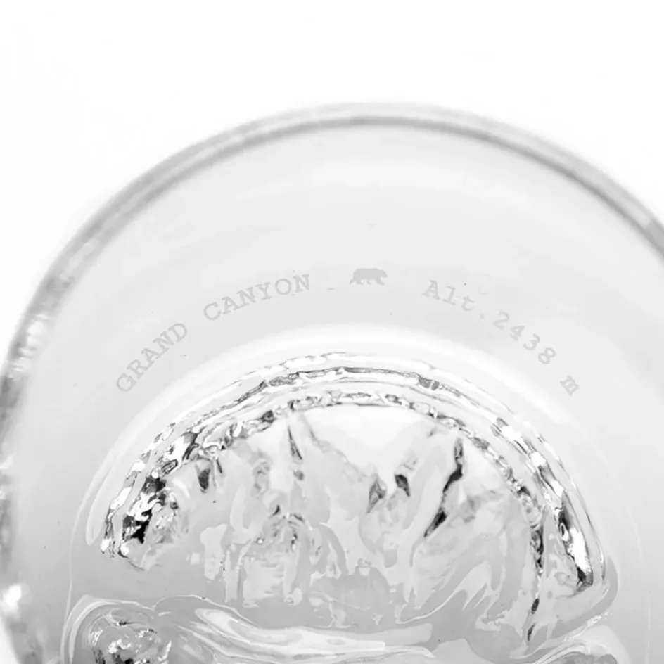 Fabrique de Styles Verres À Alcool*Coffret de 2 verres Grand Canyon et Mont Matterhorn - Topographic