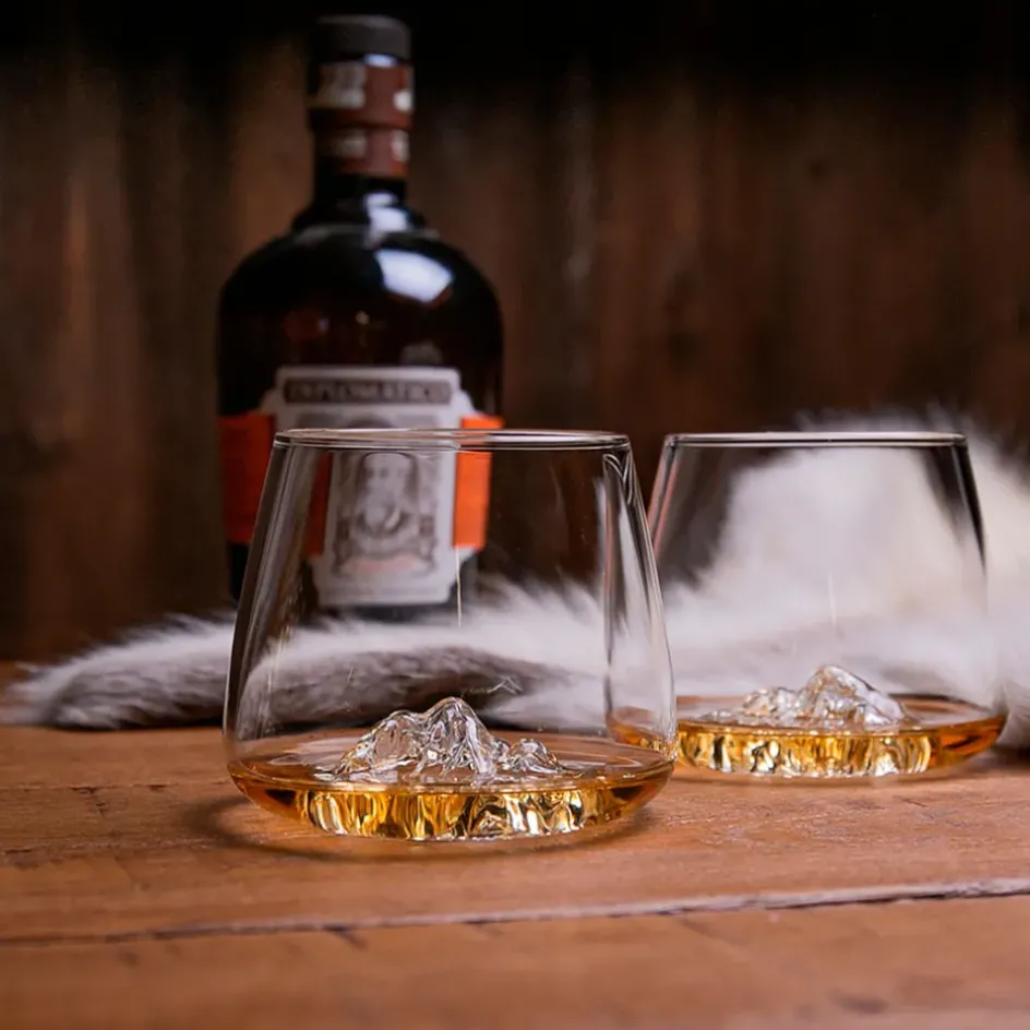 Fabrique de Styles Verres À Alcool*Coffret de 2 verres Mont Blanc et Everest - Topographic