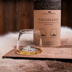 Fabrique de Styles Verres À Alcool*Coffret de 2 verres Mont Blanc et Everest - Topographic