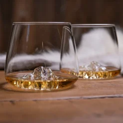 Fabrique de Styles Verres À Alcool*Coffret de 2 verres Mont Blanc et Everest - Topographic