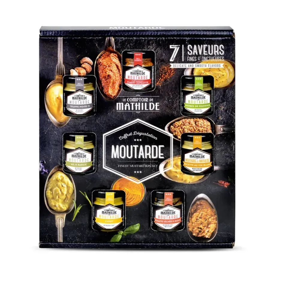 Fabrique de Styles Condiments Et Épices*Coffret dégustation moutardes 7x35g