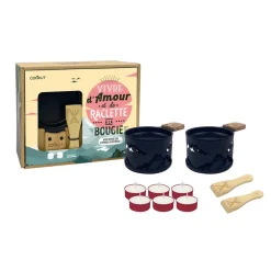 Fabrique de Styles Plats Et Appareils De Cuisson*Coffret raclette à la bougie pour 2 - Montagne