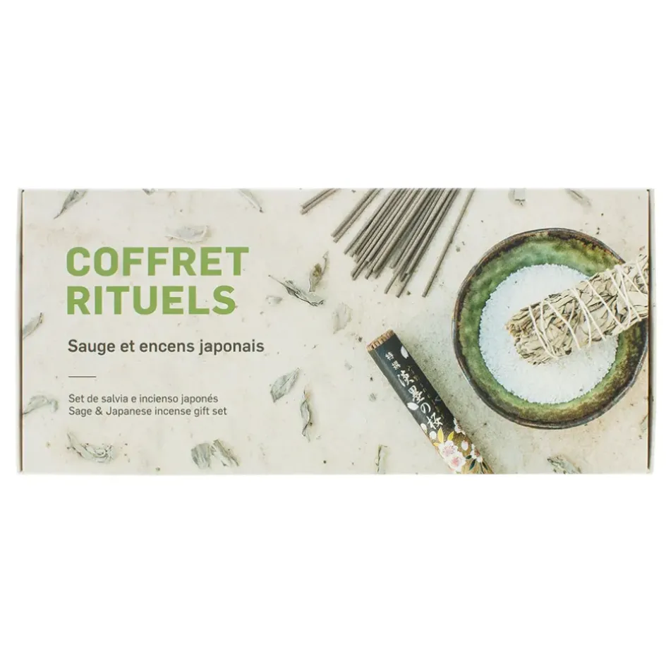 Fabrique de Styles Méditation Et Yoga*Coffret rituels sauge et encens japonais
