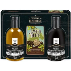 Fabrique de Styles Huiles Et Vinaigres*Coffret truffe noire - lot huile et vinaigre 2 x 10cl - amateur