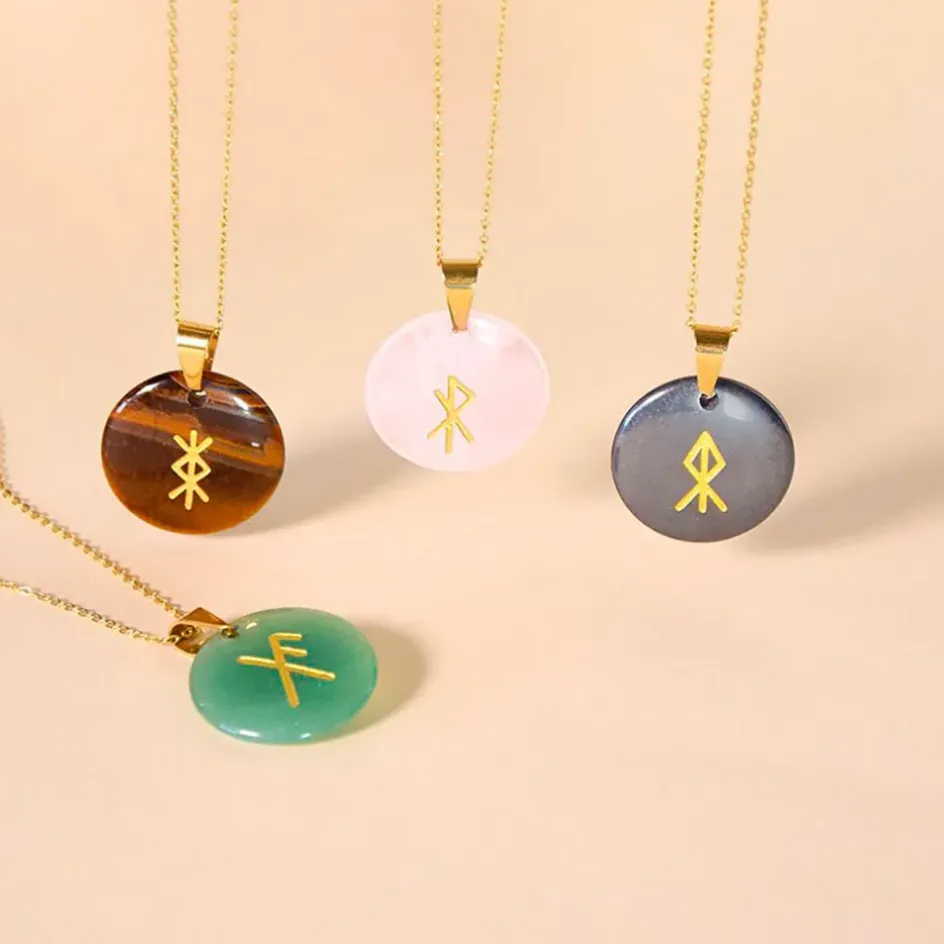 Fabrique de Styles Bijoux Fantaisie*Collier talisman runique protection