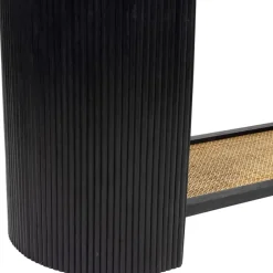 Fabrique de Styles Consoles*Console 2 niveaux en rotin et bambou - Saori