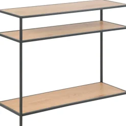 Fabrique de Styles Consoles*Console 3 étagères en chêne et métal - Senzo