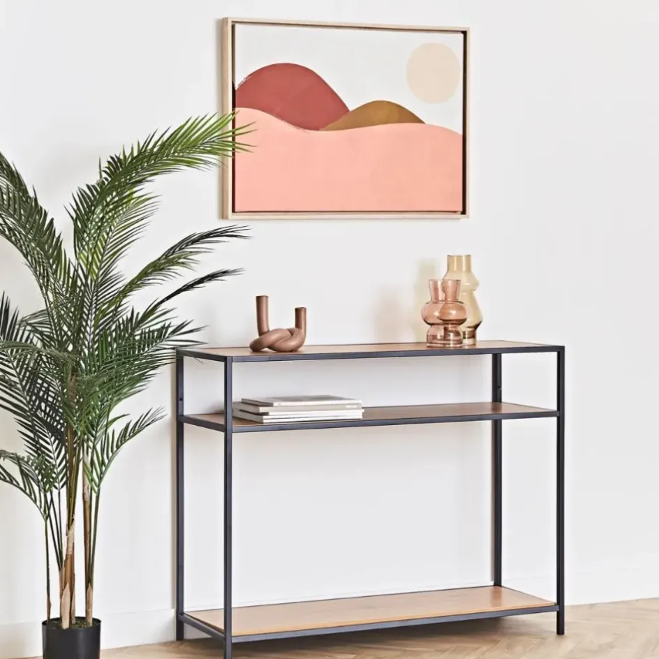 Fabrique de Styles Consoles*Console 3 étagères en chêne et métal - Senzo